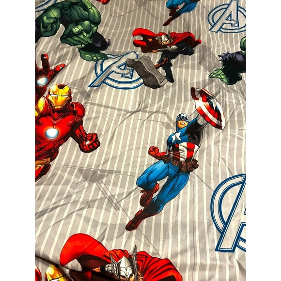 Marvel Avengers Twin Sheet Set  Microfiber Fitted & Top Sheet Only - Picture 6 of 10